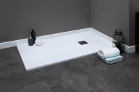 Душевой поддон из искусственного камня Aquanet Pleasure 120x80 с антискользящим покрытием арт-255437 — фото 5, Душевые поддоны из искусственного камня