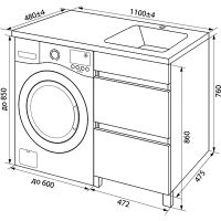 Тумба с раковиной Iddis Optima Home 110 R Белый арт-OPH11RBi95K — фото 9, Тумбы с раковиной