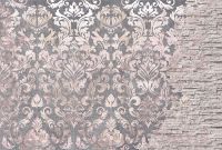 Фреска Ortograf Splendo 31703 Фактура флок FLK Флизелин (4*2,7) Серый/Бежевый, Вензель/Кирпич арт-31703 (флок FLK) — фото 2, Фрески