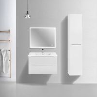 Тумба под раковину Vincea Mia Slim 80 подвесная G.White арт-VMC-2MC800S1GW — фото 2, Тумбы под раковину