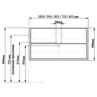 Тумба с раковиной SanVit Бруно-2 90 подвесная Белая глянцевая арт-kbruno290w — фото 6, Тумбы с раковиной
