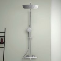 Душевая система Ideal Standard Ceratherm T100 с термостатом Хром арт-A7705AA — фото 6, Душевые стойки