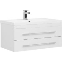 Тумба с раковиной Aquanet Нота 90 подвесная Белая арт-287708 — фото 1, Тумбы с раковиной