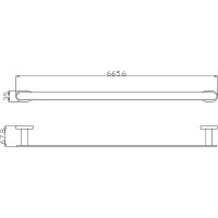 Полотенцедержатель Rav Slezak Yukon Хром Белый арт-YUA0701/65CB — фото 2, Полотенцедержатели