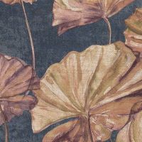 Обои Grandeco Elementum Винил на флизелине (0,53*10,05) Синий/Коричневый/Бежевый, Листья/Цветы арт-EE 2003 — фото 1, Обои для стен