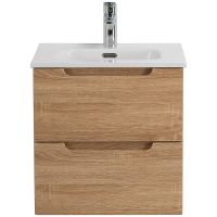 Тумба под раковину BelBagno Etna 50 подвесная Rovere Bianco арт-ETNA-500-2C-SO-WO — фото 1, Тумбы под раковину