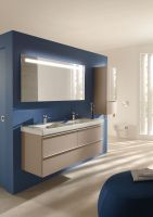 Зеркало Jacob Delafon Formilia 120 с подсветкой и подогревом с сенсорным выключателем и часами арт-EB1163-NF — фото 2, Зеркала в ванную комнату