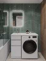 Тумба с раковиной Orange Sistema 100 L Белая глянцевая арт-ST-40TUW+RAL — фото 4, Тумбы с раковиной