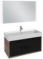 Тумба под раковину Jacob Delafon Vivienne 100 подвесная Черный сатин Дуб табак арт-EB1585-E52-S14 — фото 2, Тумбы под раковину