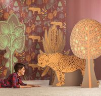 Обои детские Milassa Bon Voyage Флизелин (1*10,05) Розовый, Животные арт-D1 007 — фото 2, Обои для стен