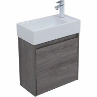 Тумба с раковиной Aquanet Nova Lite 50 подвесная Дуб рошелье арт-302520 — фото 4, Тумбы с раковиной