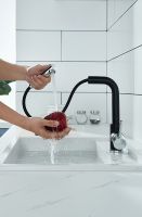 Смеситель для кухни Paulmark Kassel Антрацит Хром арт-Ka214311-401 — фото 5, Смесители для кухни