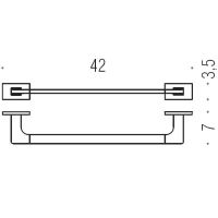Полотенцедержатель Colombo Design Look Черный матовый арт-B1609.NM — фото 3, Полотенцедержатели