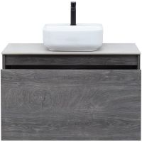 Тумба под раковину Aquanet Nova Lite 90 подвесная Дуб рошелье арт-242269 — фото 7, Тумбы под раковину