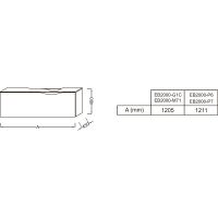 Тумба под раковину Jacob Delafon Stillness 120 подвесная Темный дуб арт-EB2000-P7 — фото 3, Тумбы под раковину