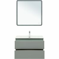 Тумба под раковину Aquanet Вега 80 подвесная Мисти грин арт-329603 — фото 9, Тумбы под раковину