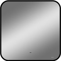 Зеркало Bond Loft 80x80 с подсветкой Черное глянцевое с бесконтактным выключателем арт-M35ZE-8080 — фото 10, Зеркала в ванную комнату