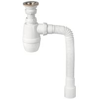 Сифон для раковины Wirquin Минор Нержавеющая сталь арт-30718050 — фото 1, Сифоны для раковины