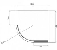 Душевой уголок Berges Solo R 100х100 профиль Хром сильвер стекло прозрачное арт-061120 — фото 4, Душевые уголки четверть круга