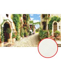 Фреска Ortograf Городской пейзаж 6505 Фактура флок FLK Флизелин (5*2,7) Бежевый/Зеленый, Город/Цветы арт-6505 (флок FLK) — фото 1, Фрески