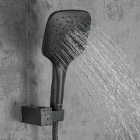 Душевая система Gappo Черная матовая арт-G7117-6 — фото 4, Встраиваемые душевые комплекты