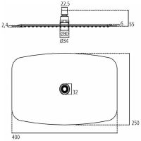 Верхний душ Ideal Standard Ideal Rain Luxe Хром арт-B0391MY — фото 4, Верхние души
