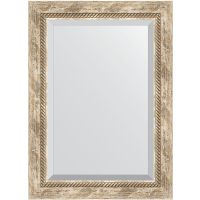 Зеркало Evoform Exclusive 73х53 с фацетом в багетной раме - Прованс с плетением 70 мм арт-BY 3381 — фото 1, Зеркала в ванную комнату