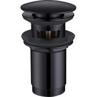 Донный клапан Abber Click-Clack Черный матовый арт-AF0010B — фото 1, Донные клапаны