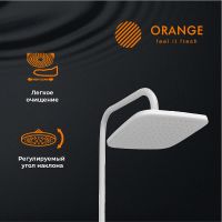 Душевая система Orange Белая арт-M04-944w — фото 2, Душевые стойки