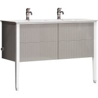 Тумба под раковину Opadiris Рубинно 120 Серая матовая арт-00-00003869 — фото 1, Тумбы под раковину