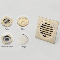 Душевой трап Gappo с решеткой Бронза арт-G81001-4 — фото 12, Трапы для душа