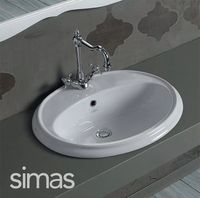 Раковина Simas Arcade 61 Белая арт-AR859bi*1 — фото 3, Раковины встраиваемые сверху