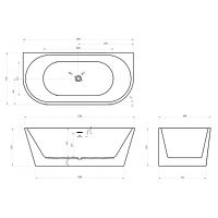 Акриловая ванна Abber 170х80 без гидромассажа арт-AB9216-1.7MW — фото 5, Акриловые ванны