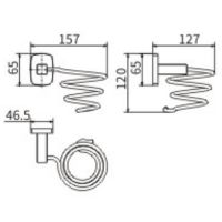 Держатель для фена CeramaLux Cube Хром арт-12616 — фото 2, Держатели для фена