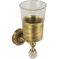 Стакан для зубных щеток Migliore Amerida Бронза с кристаллом Swarovski арт-16573 — фото 1, Стаканы для зубных щеток