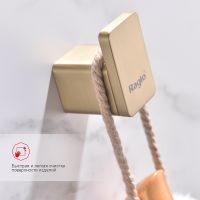 Крючок Raglo Золото матовое арт-R301.05.03 — фото 4, Крючки для полотенец