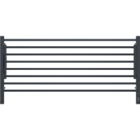 Электрический полотенцесушитель Terminus Горизонт П8 1200х600 с полкой Черный муар арт-4670078543349 — фото 2, Электрические полотенцесушители