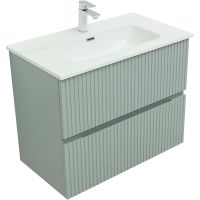 Тумба под раковину Aquanet Джейн 80 подвесная Мисти грин арт-313318 — фото 2, Тумбы под раковину