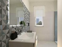 Керамическая плитка Fap Ceramiche Milano Mood Texture Triangoli RT настенная 50x120 см арт-fQDF — фото 3, Керамическая плитка