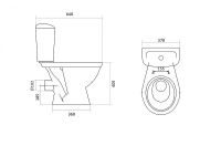 Унитаз Santek Паллада 1.WH30.2.371 с бачком и сиденьем арт-1WH302371 — фото 7, Напольные унитазы