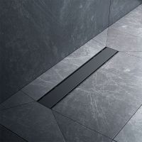 Душевой лоток AM.PM PrimeFlow 50 с Черной матовой решеткой / под плитку Tile арт-W02SC-U11-050-04BM — фото 6, Душевые лотки