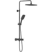 Товар: Душевая система Damixa Gala с термостатом Черная матовая арт-953800300 - фото 6 Душевая система Damixa Gala с термостатом Черная матовая арт-953800300 — фото 6, Душевые стойки