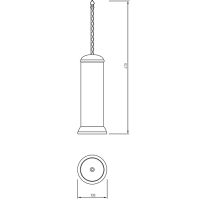 Ершик для унитаза Migliore Cleopatra Золото арт-16686 — фото 2, Ершики для унитаза