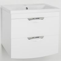 Тумба под раковину Style Line Жасмин 2 60 Люкс Plus подвесная Белый глянец арт-ЛС-00000728 — фото 1, Тумбы под раковину