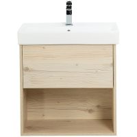 Тумба под раковину BelBagno Neon 60 подвесная Pino Bianco арт-NEON-600-1C-SO-PB — фото 1, Тумбы под раковину