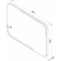 Товар: Зеркало Континент Raison 800х600 с подсветкой с сенсорным выключателем арт-ЗЛП485 - фото 5 Зеркало Континент Raison 800х600 с подсветкой с сенсорным выключателем арт-ЗЛП485 — фото 5, Зеркала в ванную комнату