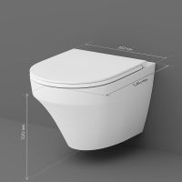 Унитаз AM.PM Inspire подвесной без сиденья арт-C501700WH — фото 9, Подвесные унитазы