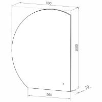Товар: Зеркало Континент Erist 800х1000 с подсветкой с сенсорным выключателем арт-ЗЛП3565 - фото 13 Зеркало Континент Erist 800х1000 с подсветкой с сенсорным выключателем арт-ЗЛП3565 — фото 13, Зеркала в ванную комнату