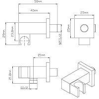 Душевая система Vincea Inspire с термостатом Вороненая сталь арт-VSFW-321MT1GM — фото 12, Встраиваемые душевые комплекты