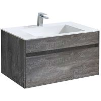 Тумба под раковину Vincea Chiara 80 подвесная G.Stone арт-VMC-2C800GS — фото 1, Тумбы под раковину